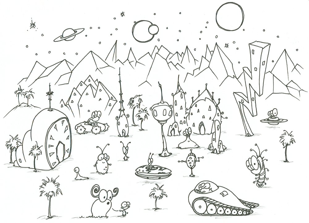 February 23, 2007 | aliens, coloring pages, trucks.