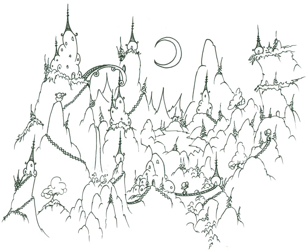 Coloring Pages Of Mountains Kids Coloring Pages