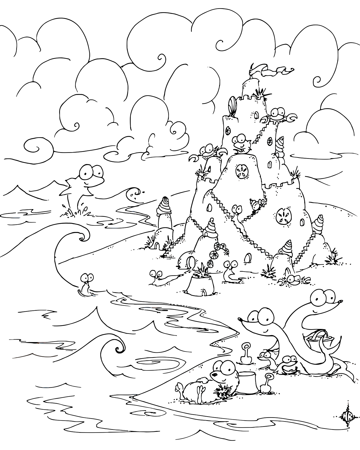 coloring pages ocean animals - photo #47