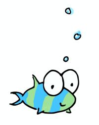 cartoon illustration of a fish