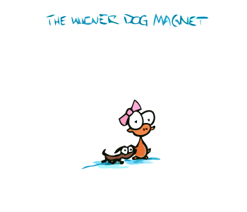 the wiener dog magnet